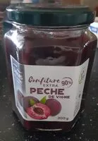 Mängden socker i Confiture extra pêche de vigne