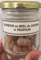 Mängden socker i Bonbons aux miel de lavande et propolis