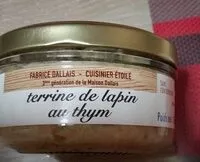 Mängden socker i Terrine de lapin au thym