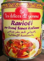 Mängden socker i Ravioli pur bœuf sauce italienne