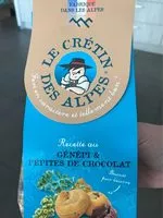 Mängden socker i Biscuit genepi pepites de chocolat