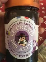 Mängden socker i Confiture myrtilles sauvages