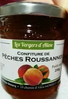 Mängden socker i Confiture de pêches roussannes