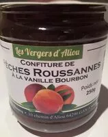 Mängden socker i Confiture de pêches roussanes