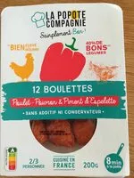 Mängden socker i Boulettes Poulet - Poivron et Piment d'Espelette