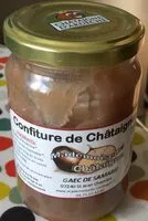 Mängden socker i Confiture de chataigne Bio