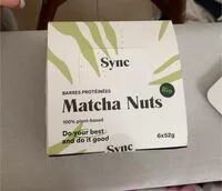 Mängden socker i barres protéinées matcha nuts