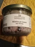 Mängden socker i Rillettes de canard aux olives