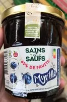 Mängden socker i Préparation de myrtilles