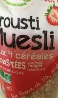 Mängden socker i Krousti muesli fruits rouges