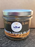 Mängden socker i Rillettes de poissons blancs de Loire (Colombo et citron)
