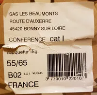 Mängden socker i Poires conférence