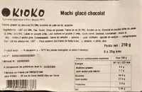Mängden socker i Mochi glacé chocolat