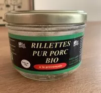 Mängden socker i Rillettes pur porc bio à la provençale