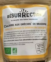 Mängden socker i Crackers Sarrasin & Graines de courges