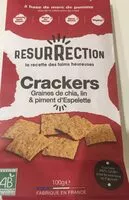 Mängden socker i Crackers Duo de lin & piment d'Espelette AOP