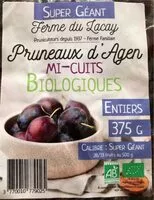 Mängden socker i Pruneaux d’Agen Mi-cuits