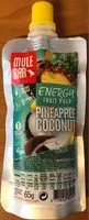 Mängden socker i Energy fruit pulp - pineapple coconut