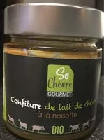 Mängden socker i Confiture de lait de chèvre à la noisette