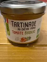 Mängden socker i Tartinade au chevre frais tomate basilic