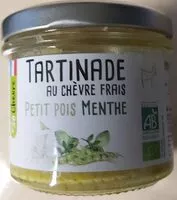 Mängden socker i Tartinade chèvre petits pois menthe