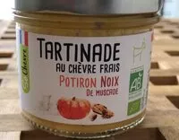 Mängden socker i Tartinade au chèvre frais Potiron noix de muscade