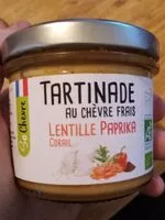 Mängden socker i Tartinade au chèvre frais, lentilles corail et paprika