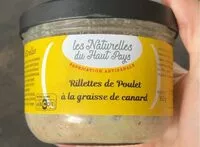 Mängden socker i Rillettes de poulet à la graisse de canard