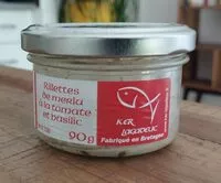 Mängden socker i Rillettes de merlu à la tomate et basilic