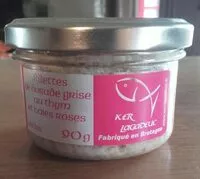 Mängden socker i Rillettes de dorade grise au thyn et baies roses