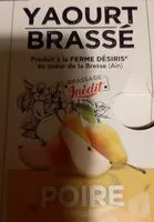 Mängden socker i Yaourt brassé ferme Désiris