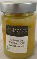 Mängden socker i Citron de Menton IGP confit au sel