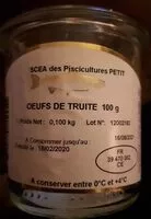 Mängden socker i Oeufs de truite