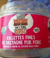 Mängden socker i Rillettes fines de Bretagne pur porc