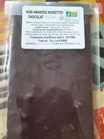 Mängden socker i Chocolat noir amandes noisettes