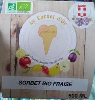 Mängden socker i Sorbet bio fraise