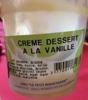 Mängden socker i Creme dessert à la vanille