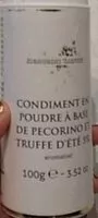 Mängden socker i Condiment en poudre à base de pecorino et truffes d’été 5%