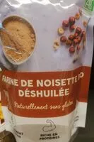 Mängden socker i Farine de noisette