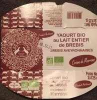 Mängden socker i Yaourt bio au lait de brebis