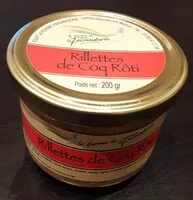 Mängden socker i Rillettes de coq rôti