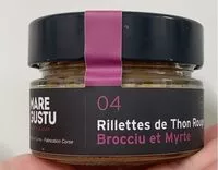 Mängden socker i Rillette de thon rouge brocciu et myrte