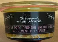 Mängden socker i Rillettes de porc breton label rouge au piment d'Espelette