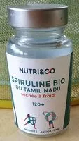 Mängden socker i Spiruline Bio du Tamil Nadu