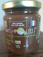 Mängden socker i Tartimouss noisette cacao et lait