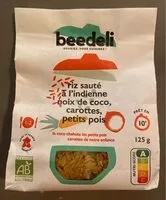 Mängden socker i Riz sauté à l'indienne, noix de coco, carottes, petits pois