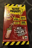 Mängden socker i Boisson Tête Brûlées