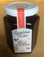 Mängden socker i Symphonie Fruitee- Strawberry & Redcurrant Jam, 330g (11.6oz)