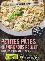 Mängden socker i Petites pâtes champignons poulet