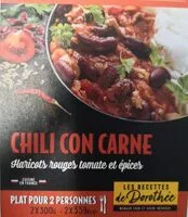 Mängden socker i Chili con carne, haricots rouges, tomate et épices
